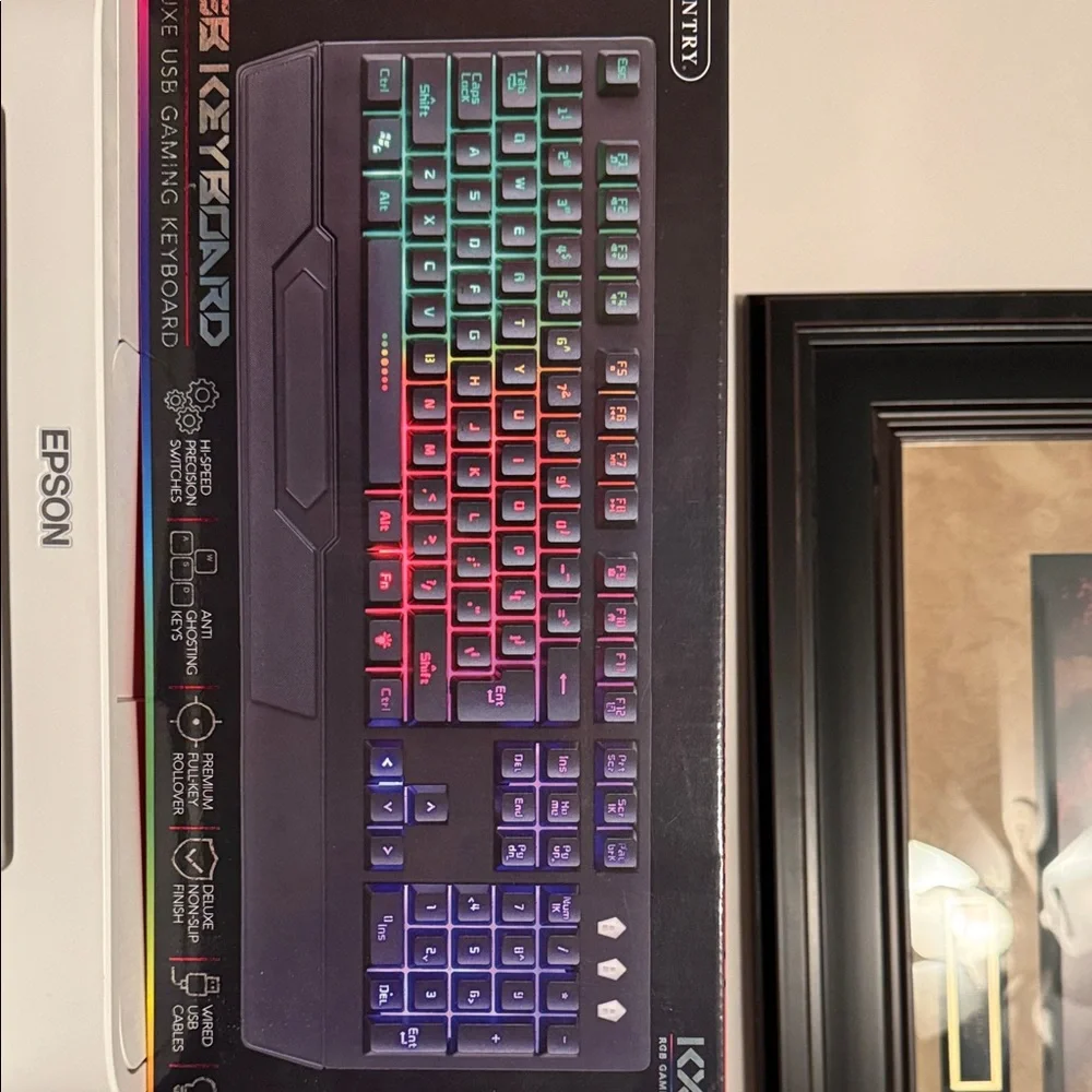 Sentry RGB Backlit Gaming Keyboard - Black